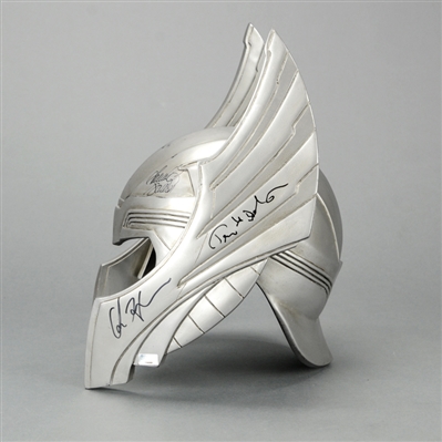 Chris Hemsworth, Tom Hiddleston, Stan Lee, Samuel L. Jackson, Paul Rudd and Paul Bettany Autographed Thor Son of Asgard 1:1 Scale Helmet