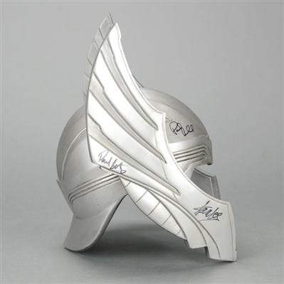 Chris Hemsworth, Tom Hiddleston, Stan Lee, Samuel L. Jackson, Paul Rudd and Paul Bettany Autographed Thor Son of Asgard 1:1 Scale Helmet