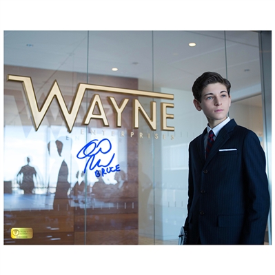David Mazouz Autographed Gotham 8×10 Wayne Enterprises Photo