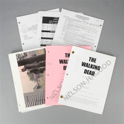 The Walking Dead Episode #211 Judge, Jury, Executioner 2 Production Draft Scripts with Production/Shooting Schedules and Reference Photos *Features the Death of Dale 