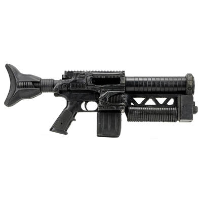1996 Escape from L.A. Kurt Russell Snake Plisskin Screen Used Hero Stunt Machine Gun with John Carpenter Signed Letter of Authenticity