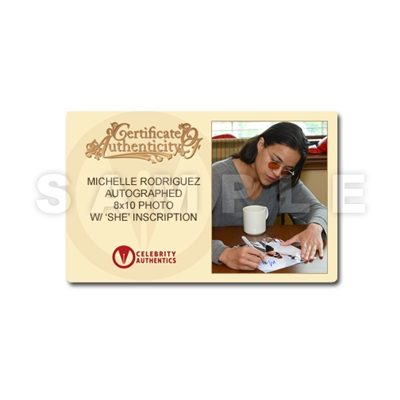 Michelle Rodriguez Autographed 8×10 Machete Revolution Photo * CGC Signature Series