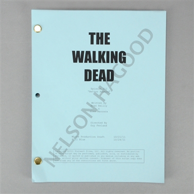 The Walking Dead Original Episode #212 'Better Angels' 4 Draft Production Scripts and Production/Shooting Schedules *Features the Death of Shane