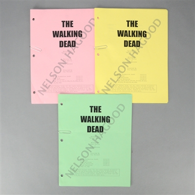 The Walking Dead Original Episode #212 'Better Angels' 4 Draft Production Scripts and Production/Shooting Schedules *Features the Death of Shane