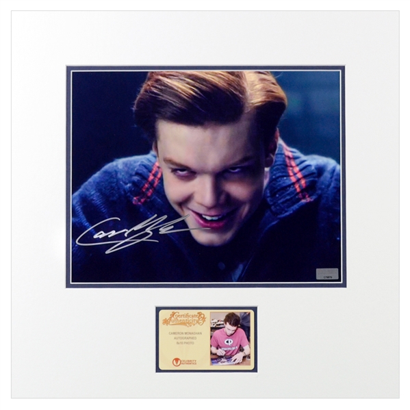 Cameron Monaghan Autographed Gotham 8×10 Joker Matted Photo