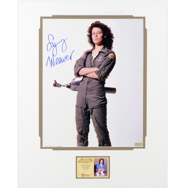 Sigourney Weaver Autographed 11×14 Alien Studio Matted Photo