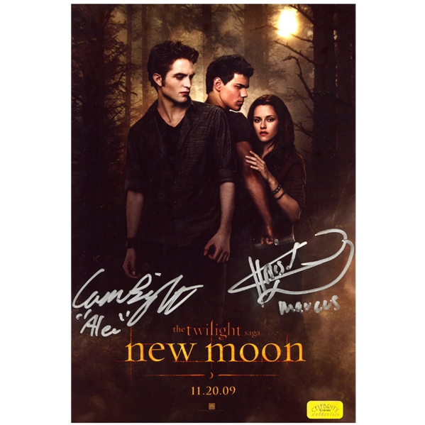 Cameron Bright and Christopher Heyerdahl Autographed 8×12 New Moon Poster Photo
