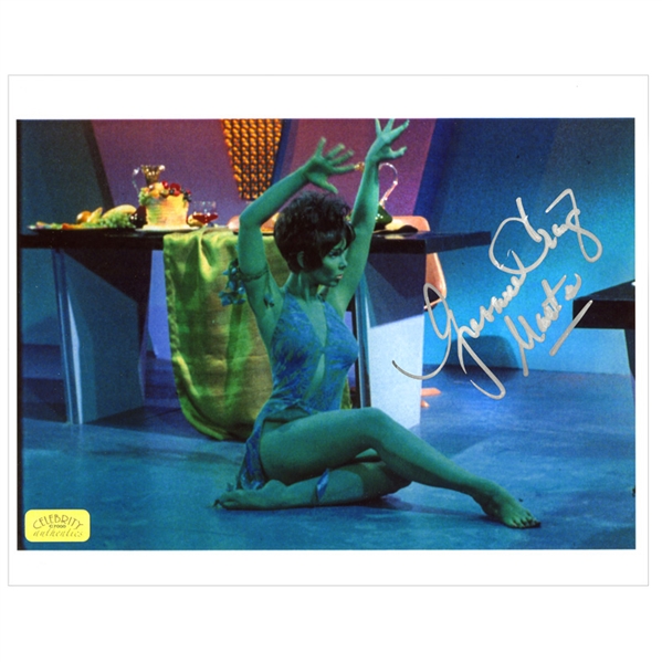 Yvonne Craig Autographed Star Trek Marta Dance 8×10 Photo