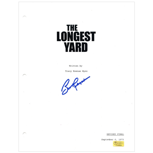 Burt Reynolds Autographed 1974 The Longest Yard Script Cover