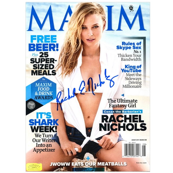 Rachel Nichols Autographed 2011 Maxim Magazine