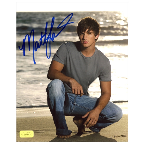Matt Lanter Autographed 8×10 90210 Beach Photo