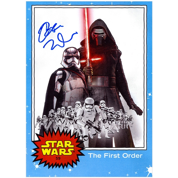 Adam Driver Autographed Star Wars The Force Awakens The First Order 5x7 Trading Card