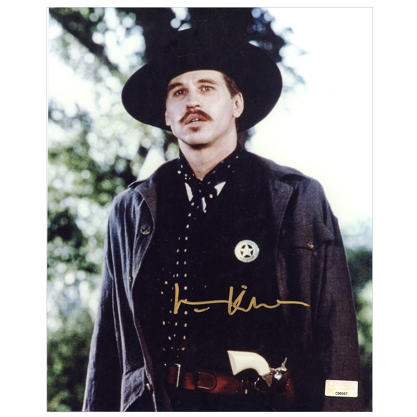 Val Kilmer Autographed Tombstone Doc Holliday 8×10 Photo