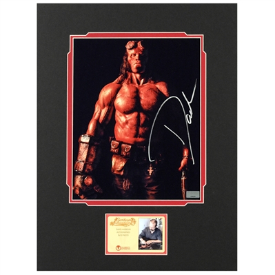 David Harbour Autographed 2019 Hellboy 8x10 Matted Photo