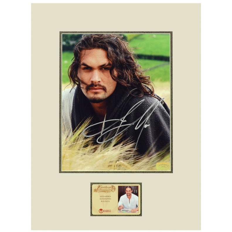 Lot Detail - Jason Momoa Autographed 8×10 Portrait Matted Photo