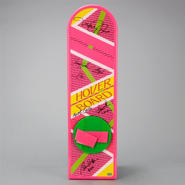 Michael J. Fox, Christopher Lloyd, Thomas Wilson, Lea Thompson, Bob Gale Autographed Back to the Future Part II 1:1 Scale Prop Replica Hoverboard