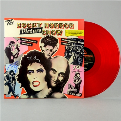 Tim Curry, Meat Loaf Autographed The Rocky Horror Picture Show Soundtrack LP Album Red Version