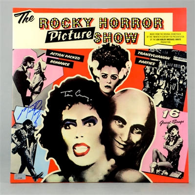 Tim Curry, Meat Loaf Autographed The Rocky Horror Picture Show Soundtrack LP Album Red Version