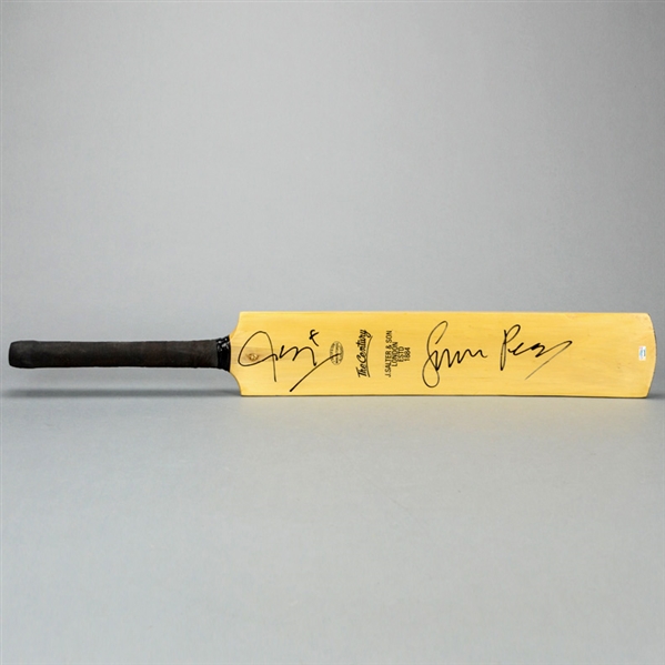 Simon Pegg, Nick Frost Autographed Shaun of the Dead Officially Licensed J. Salter & Son Prop Cricket Bat