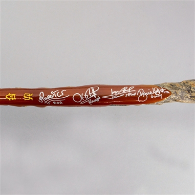 Rupert Grint, James Phelps, Oliver Phelps, Bonnie Wright Autographed Harry Potter Firebolt  Prop Replica Broom 