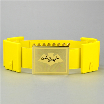 Adam West and Burt Ward Autographed 1:1 Scale Batman Utility Belt and Batarang Set