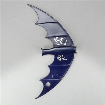Adam West and Burt Ward Autographed 1:1 Scale Batman Utility Belt and Batarang Set
