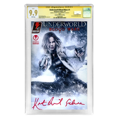 Kate Beckinsale Autographed Underworld: Blood Wars #1 CGC SS 9.9 (Mint) Celebrity Authentics Exclusive Variant Photo Cover