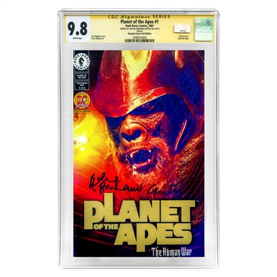 Helena Bonham Carter Autographed 2001 Planet of the Apes #1 CGC Signature Series 9.8 with Gold Foil Variant Cover