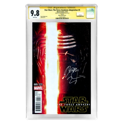 Adam Driver Autographed Star Wars: The Force Awakens #005 CGC SS 9.8 Photo Variant Cover