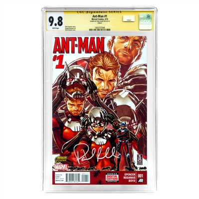 Paul Rudd Autographed 2015 Ant-Man #1 CGC Signature Series 9.8