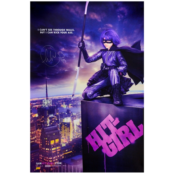 Chloë Grace Moretz Autographed 2010 Kick-Ass Hit-Girl 24x36 Single-Sided Movie Poster