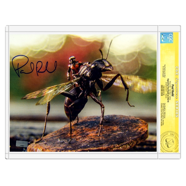 Paul Rudd Autogaphed Ant-Man Action 8×10 Photo * CGC Signature Series