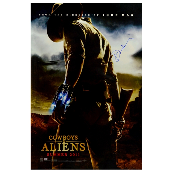 Daniel Craig Autographed Cowboys & Aliens Original 27x40 Double-Sided Movie Poster