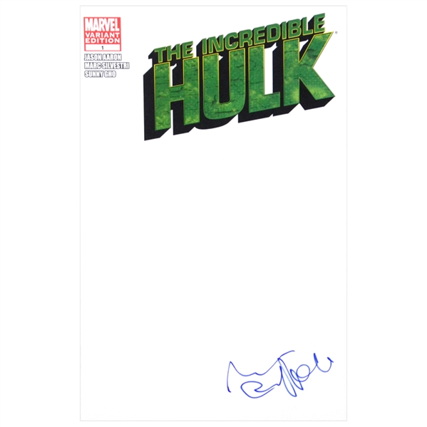 Mark Ruffalo Autographed The Incredible Hulk #1 Variant Sketch Cover * 9.8 Pre-Grade