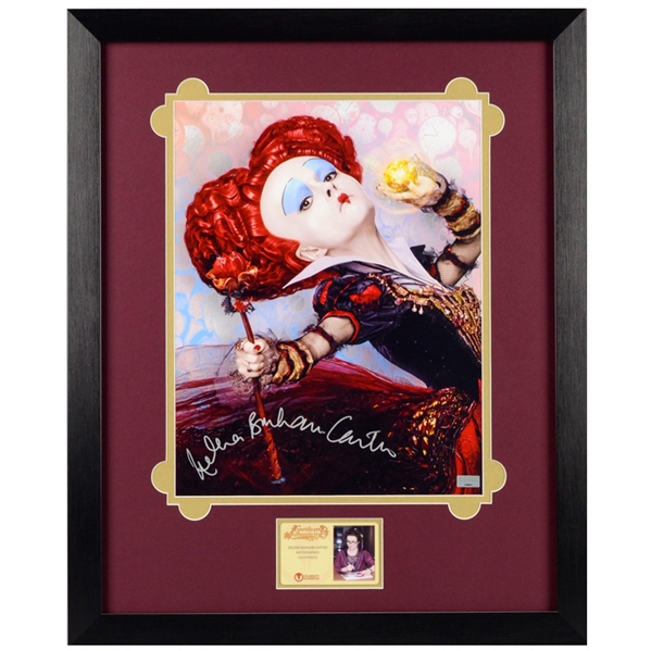 Helena Bonham Carter Autographed Alice in Wonderland The Red Queen 11x14 Framed Photo