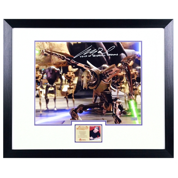 Matthew Wood Autographed Star Wars General Greivous 11x14 Framed Scene Photo