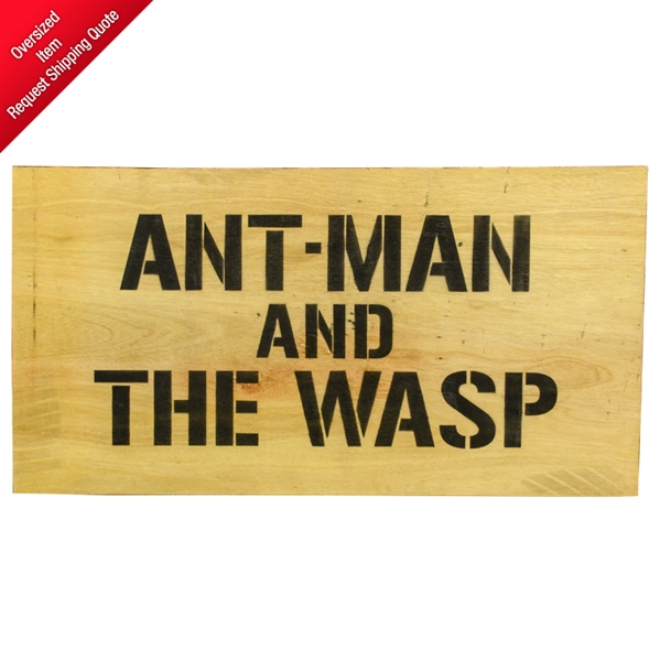 2018 Ant-Man and The Wasp Production Used 26” x 48” Sign A