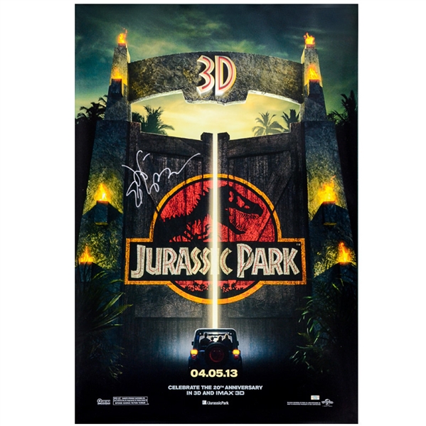 Jeff Goldblum Autographed Jurassic Park 3D Original 27x40 Double-Sided Movie Poster
