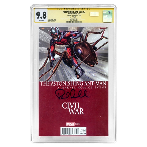 Paul Rudd Autographed Astonishing Ant-Man #7 Celebrity Authentics CGC Signature Series 9.8