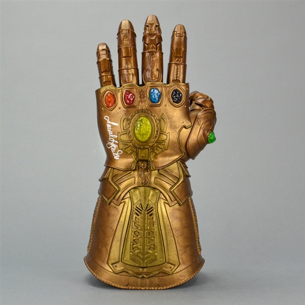 Samuel L. Jackson Autographed Marvel Legends Avengers Infinity War Articulated Electronic Infinity Gauntlet