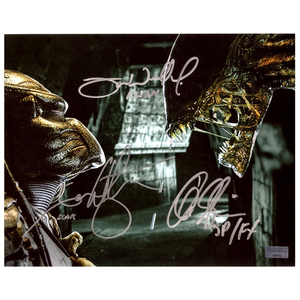 Alec Gillis, Tom Woodruff Jr. and Ian Whyte Autographed 8x10 Face to Face Photo