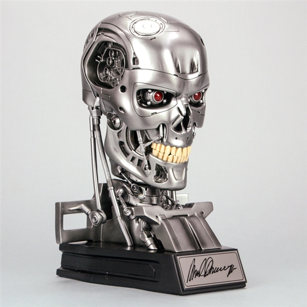 Arnold Schwarzenegger Autographed Terminator T-800 Endoskeleton 1:1 Scale Prop Bust