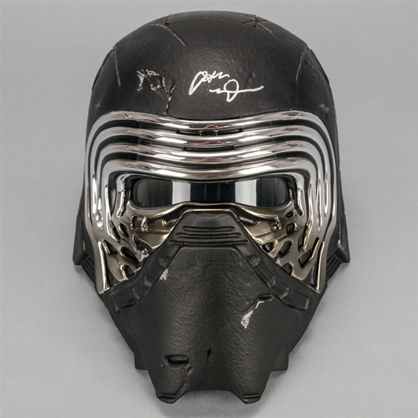 Adam Driver Autographed Star Wars: The Force Awakens Kylo Ren Black Series Half Helmet