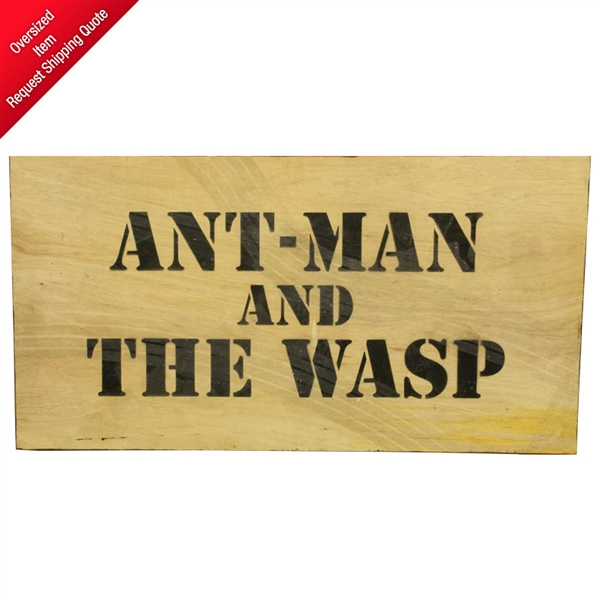 2018 Ant-Man and The Wasp Production Used 26” x 48” Sign B