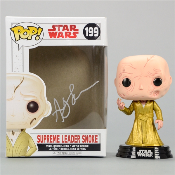 Andy Serkis Autographed Star Wars The Last Jedi Supreme Leader Snoke POP Vinyl Figure 199