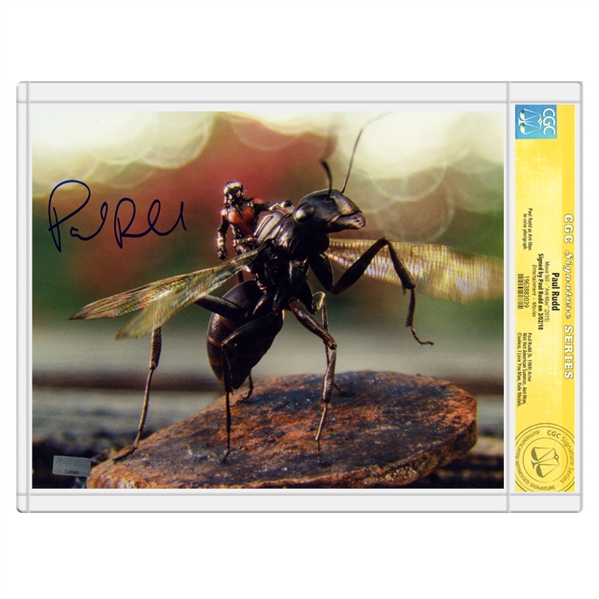 Paul Rudd Autographed Ant-Man and Antony 8×10 Photo * CGC Signature Series