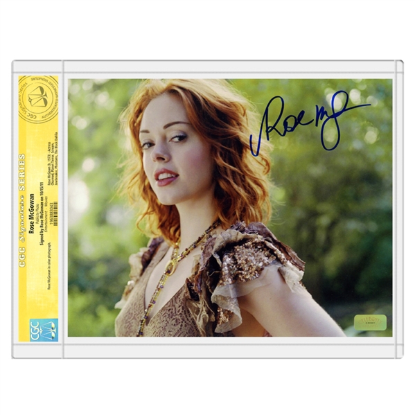 Rose McGowan Autographed Naughty Nature 8×10 Photo * CGC Signature Series