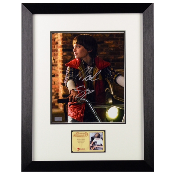 Noah Schnapp Autographed Stranger Things Will Byers Framed 8x10 Photo