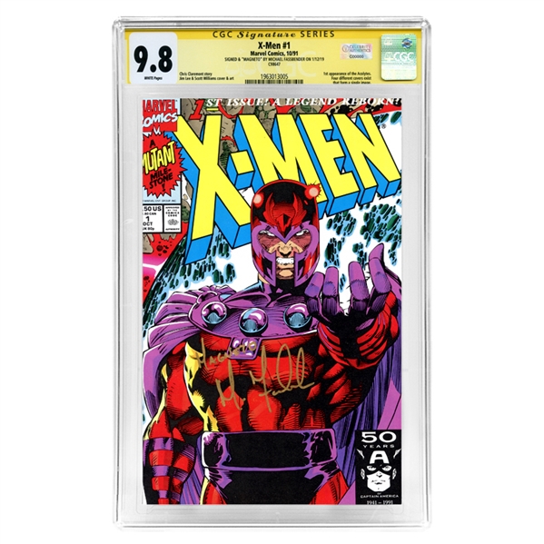 Michael Fassbender Autographed 1991 X-Men #1 CGC SS 9.8 Mint
