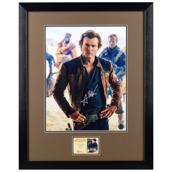 Alden Ehrenreich Autographed Solo: A Star Wars Story 11x14 Framed Photo
